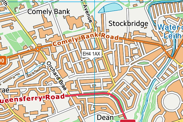 EH4 1AX map - OS VectorMap District (Ordnance Survey) EH4 1AX map - OS VectorMap District (Ordnance Survey)