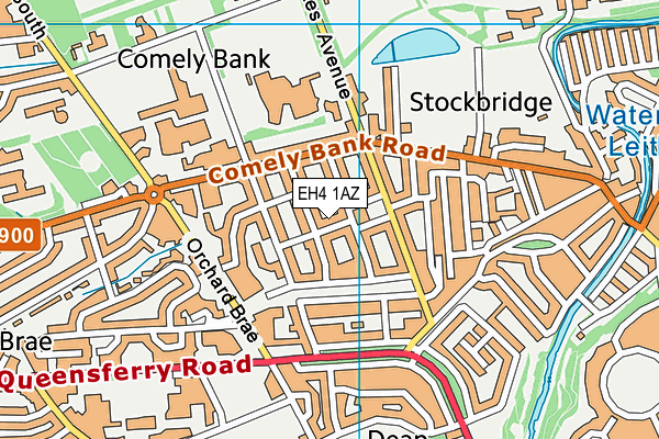 EH4 1AZ map - OS VectorMap District (Ordnance Survey) EH4 1AZ map - OS VectorMap District (Ordnance Survey)