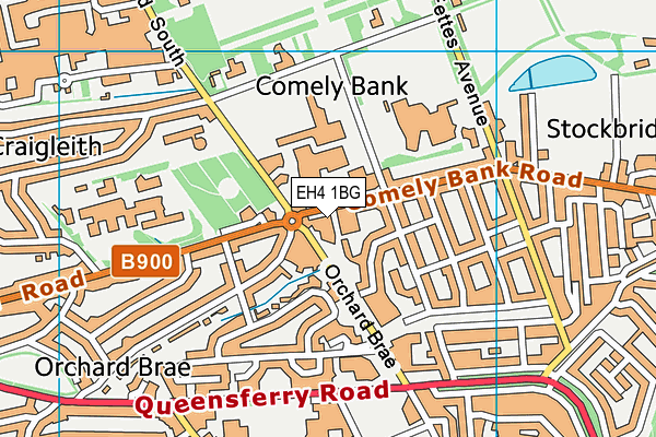 EH4 1BG map - OS VectorMap District (Ordnance Survey) EH4 1BG map - OS VectorMap District (Ordnance Survey)