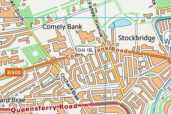 EH4 1BL map - OS VectorMap District (Ordnance Survey) EH4 1BL map - OS VectorMap District (Ordnance Survey)