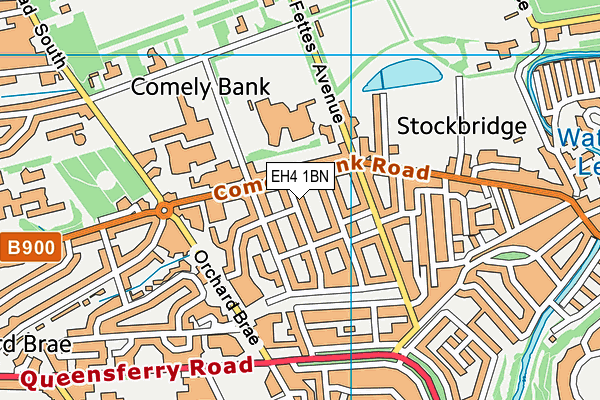 EH4 1BN map - OS VectorMap District (Ordnance Survey) EH4 1BN map - OS VectorMap District (Ordnance Survey)