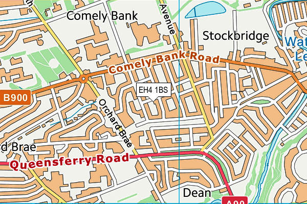EH4 1BS map - OS VectorMap District (Ordnance Survey) EH4 1BS map - OS VectorMap District (Ordnance Survey)
