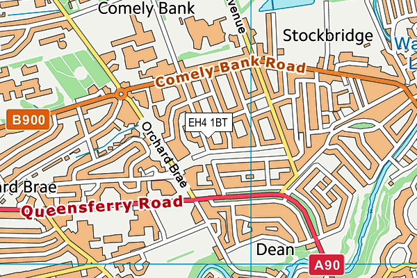 EH4 1BT map - OS VectorMap District (Ordnance Survey) EH4 1BT map - OS VectorMap District (Ordnance Survey)