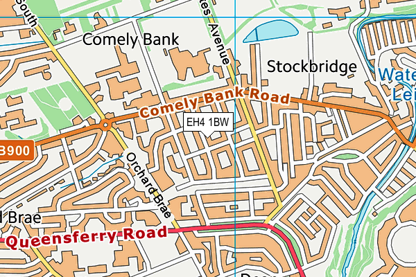 EH4 1BW map - OS VectorMap District (Ordnance Survey) EH4 1BW map - OS VectorMap District (Ordnance Survey)