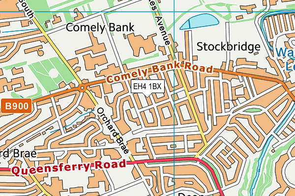 EH4 1BX map - OS VectorMap District (Ordnance Survey) EH4 1BX map - OS VectorMap District (Ordnance Survey)