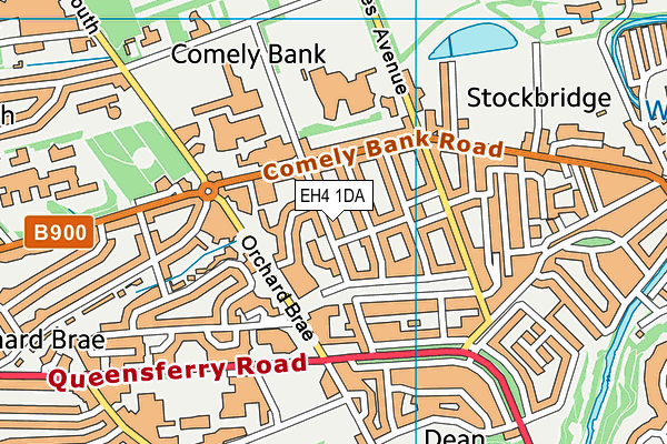 EH4 1DA map - OS VectorMap District (Ordnance Survey) EH4 1DA map - OS VectorMap District (Ordnance Survey)