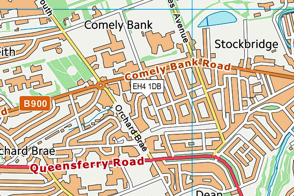 EH4 1DB map - OS VectorMap District (Ordnance Survey) EH4 1DB map - OS VectorMap District (Ordnance Survey)