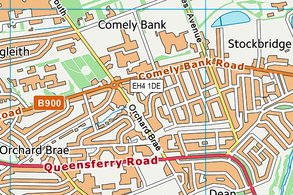 EH4 1DE map - OS VectorMap District (Ordnance Survey) EH4 1DE map - OS VectorMap District (Ordnance Survey)