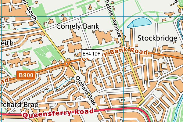EH4 1DF map - OS VectorMap District (Ordnance Survey) EH4 1DF map - OS VectorMap District (Ordnance Survey)
