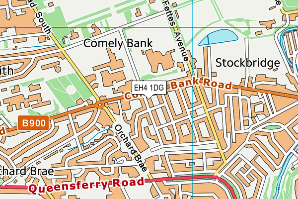 EH4 1DG map - OS VectorMap District (Ordnance Survey) EH4 1DG map - OS VectorMap District (Ordnance Survey)