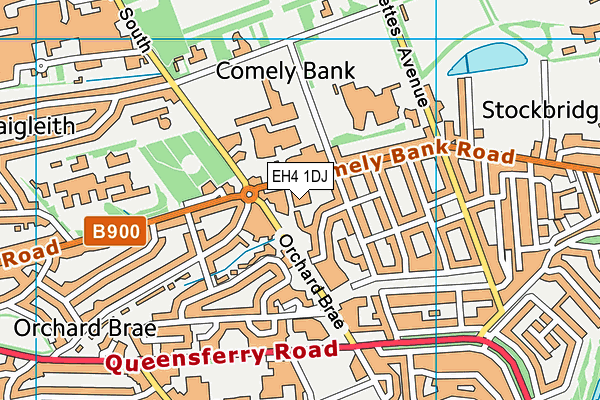 EH4 1DJ map - OS VectorMap District (Ordnance Survey) EH4 1DJ map - OS VectorMap District (Ordnance Survey)