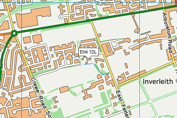 EH4 1DL map - OS VectorMap District (Ordnance Survey) EH4 1DL map - OS VectorMap District (Ordnance Survey)