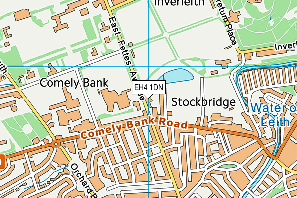 EH4 1DN map - OS VectorMap District (Ordnance Survey) EH4 1DN map - OS VectorMap District (Ordnance Survey)