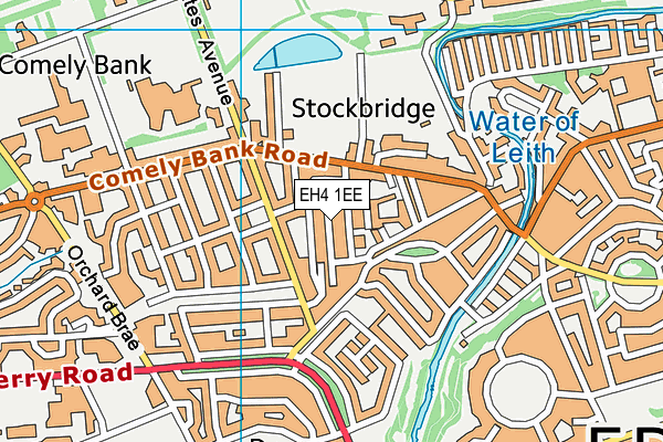 EH4 1EE map - OS VectorMap District (Ordnance Survey)
