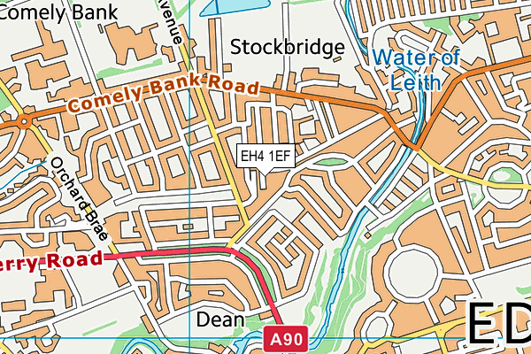 EH4 1EF map - OS VectorMap District (Ordnance Survey) EH4 1EF map - OS VectorMap District (Ordnance Survey)