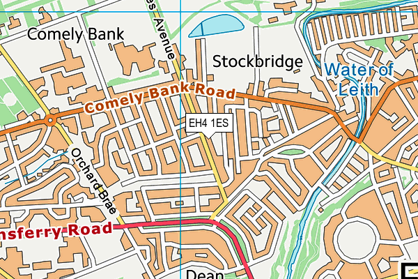 EH4 1ES map - OS VectorMap District (Ordnance Survey) EH4 1ES map - OS VectorMap District (Ordnance Survey)