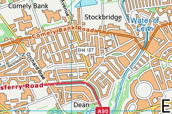 EH4 1ET map - OS VectorMap District (Ordnance Survey) EH4 1ET map - OS VectorMap District (Ordnance Survey)