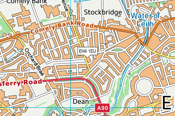 EH4 1EU map - OS VectorMap District (Ordnance Survey) EH4 1EU map - OS VectorMap District (Ordnance Survey)