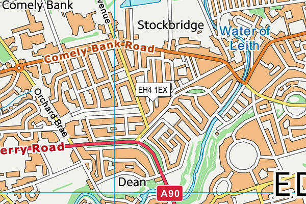 EH4 1EX map - OS VectorMap District (Ordnance Survey) EH4 1EX map - OS VectorMap District (Ordnance Survey)