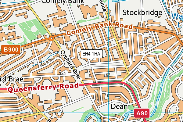 EH4 1HA map - OS VectorMap District (Ordnance Survey) EH4 1HA map - OS VectorMap District (Ordnance Survey)