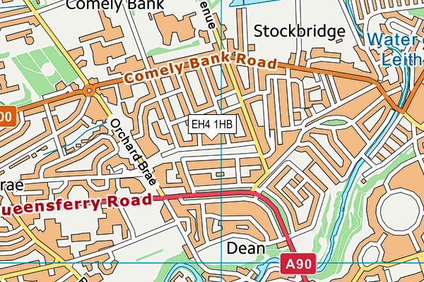 EH4 1HB map - OS VectorMap District (Ordnance Survey) EH4 1HB map - OS VectorMap District (Ordnance Survey)