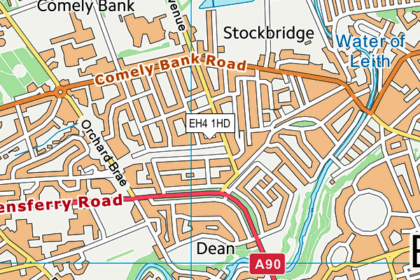EH4 1HD map - OS VectorMap District (Ordnance Survey) EH4 1HD map - OS VectorMap District (Ordnance Survey)