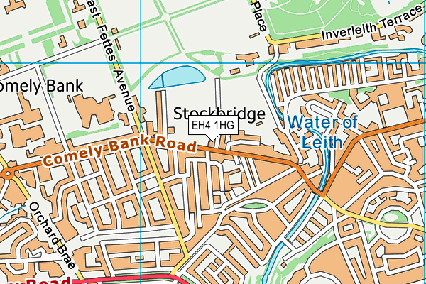 EH4 1HG map - OS VectorMap District (Ordnance Survey) EH4 1HG map - OS VectorMap District (Ordnance Survey)