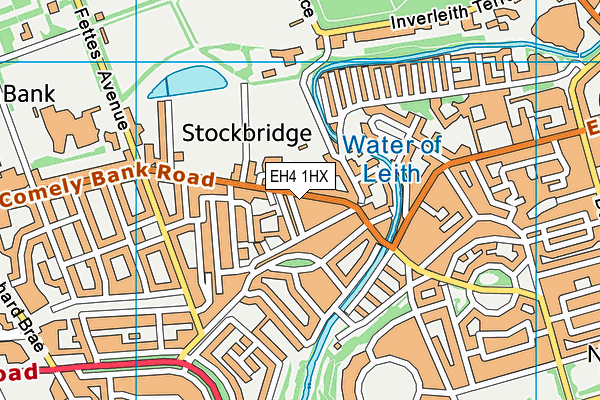 EH4 1HX map - OS VectorMap District (Ordnance Survey) EH4 1HX map - OS VectorMap District (Ordnance Survey)