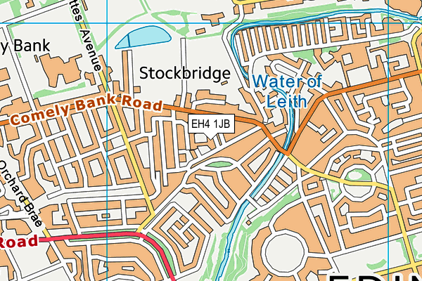 EH4 1JB map - OS VectorMap District (Ordnance Survey) EH4 1JB map - OS VectorMap District (Ordnance Survey)
