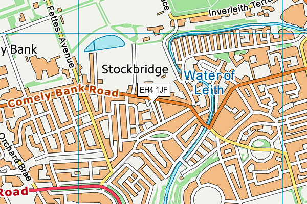EH4 1JF map - OS VectorMap District (Ordnance Survey) EH4 1JF map - OS VectorMap District (Ordnance Survey)