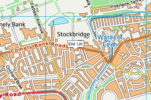 EH4 1JH map - OS VectorMap District (Ordnance Survey) EH4 1JH map - OS VectorMap District (Ordnance Survey)