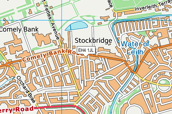 EH4 1JL map - OS VectorMap District (Ordnance Survey) EH4 1JL map - OS VectorMap District (Ordnance Survey)