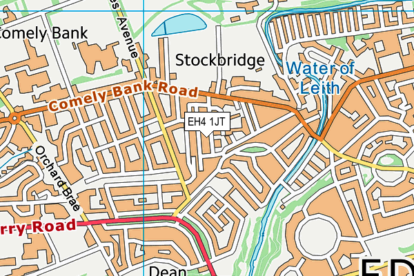 EH4 1JT map - OS VectorMap District (Ordnance Survey) EH4 1JT map - OS VectorMap District (Ordnance Survey)