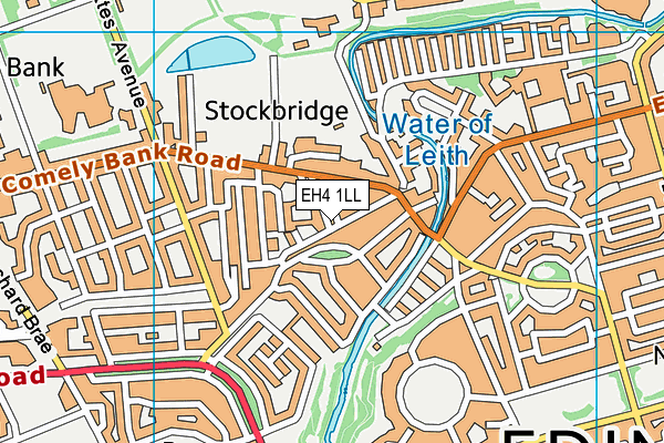 EH4 1LL map - OS VectorMap District (Ordnance Survey) EH4 1LL map - OS VectorMap District (Ordnance Survey)