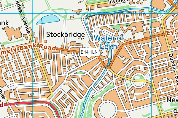 EH4 1LN map - OS VectorMap District (Ordnance Survey) EH4 1LN map - OS VectorMap District (Ordnance Survey)