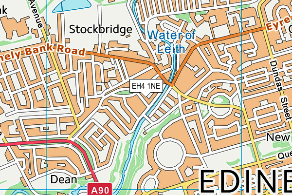 EH4 1NE map - OS VectorMap District (Ordnance Survey) EH4 1NE map - OS VectorMap District (Ordnance Survey)