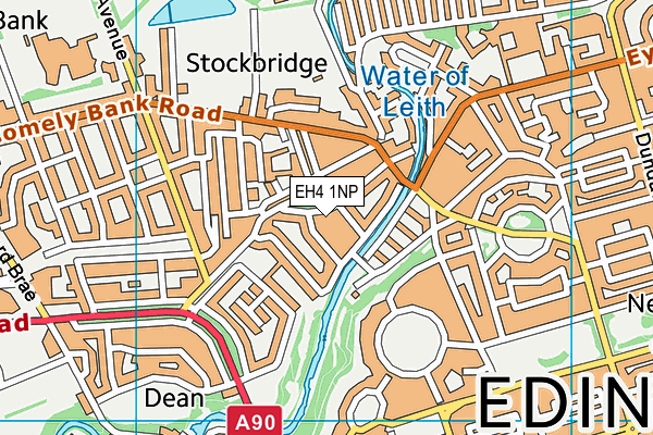 EH4 1NP map - OS VectorMap District (Ordnance Survey) EH4 1NP map - OS VectorMap District (Ordnance Survey)
