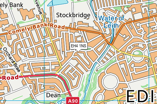 EH4 1NS map - OS VectorMap District (Ordnance Survey) EH4 1NS map - OS VectorMap District (Ordnance Survey)