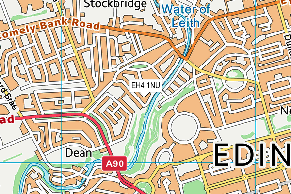 EH4 1NU map - OS VectorMap District (Ordnance Survey)