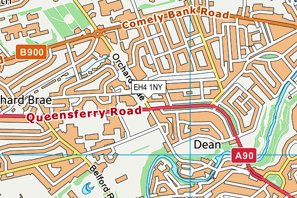 EH4 1NY map - OS VectorMap District (Ordnance Survey) EH4 1NY map - OS VectorMap District (Ordnance Survey)