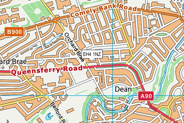 EH4 1NZ map - OS VectorMap District (Ordnance Survey) EH4 1NZ map - OS VectorMap District (Ordnance Survey)