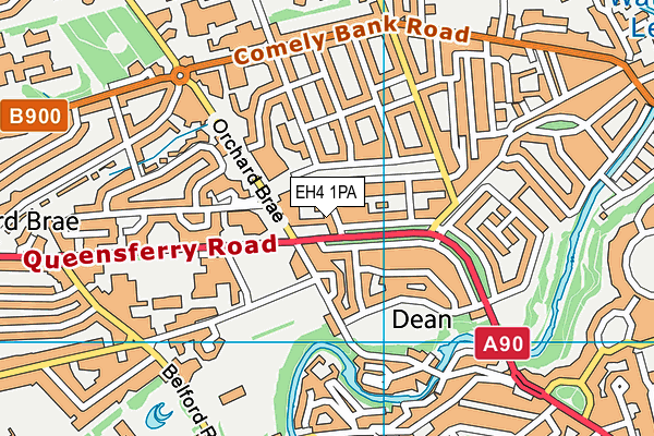 EH4 1PA map - OS VectorMap District (Ordnance Survey) EH4 1PA map - OS VectorMap District (Ordnance Survey)
