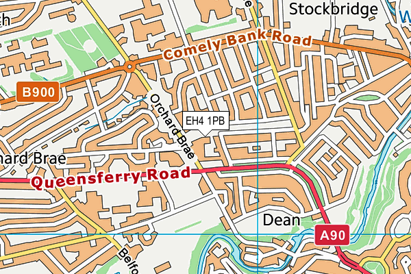 EH4 1PB map - OS VectorMap District (Ordnance Survey) EH4 1PB map - OS VectorMap District (Ordnance Survey)