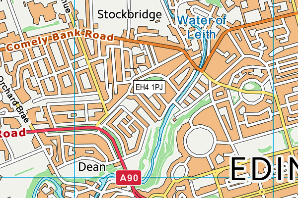 EH4 1PJ map - OS VectorMap District (Ordnance Survey) EH4 1PJ map - OS VectorMap District (Ordnance Survey)