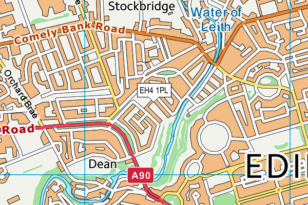 EH4 1PL map - OS VectorMap District (Ordnance Survey) EH4 1PL map - OS VectorMap District (Ordnance Survey)