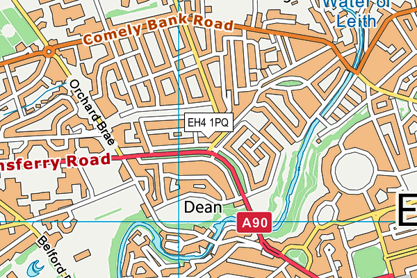 EH4 1PQ map - OS VectorMap District (Ordnance Survey) EH4 1PQ map - OS VectorMap District (Ordnance Survey)