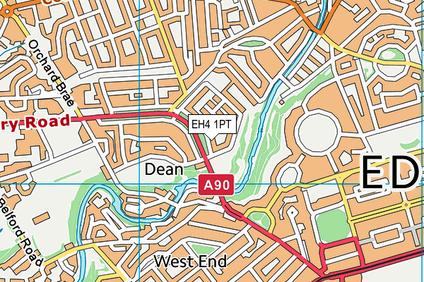 EH4 1PT map - OS VectorMap District (Ordnance Survey) EH4 1PT map - OS VectorMap District (Ordnance Survey)