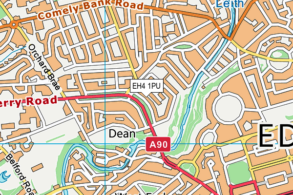 EH4 1PU map - OS VectorMap District (Ordnance Survey) EH4 1PU map - OS VectorMap District (Ordnance Survey)
