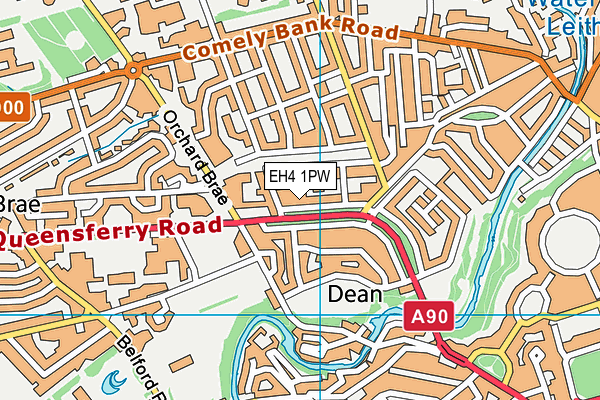 EH4 1PW map - OS VectorMap District (Ordnance Survey) EH4 1PW map - OS VectorMap District (Ordnance Survey)