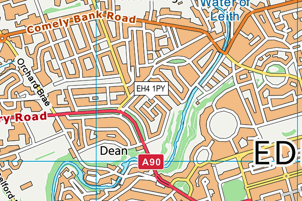 EH4 1PY map - OS VectorMap District (Ordnance Survey)